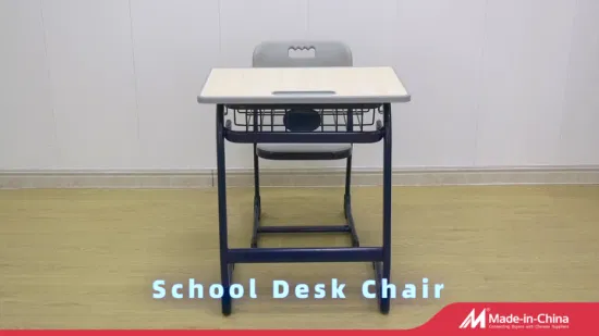 新しいデザインの小学校の一人っ子学習机と椅子